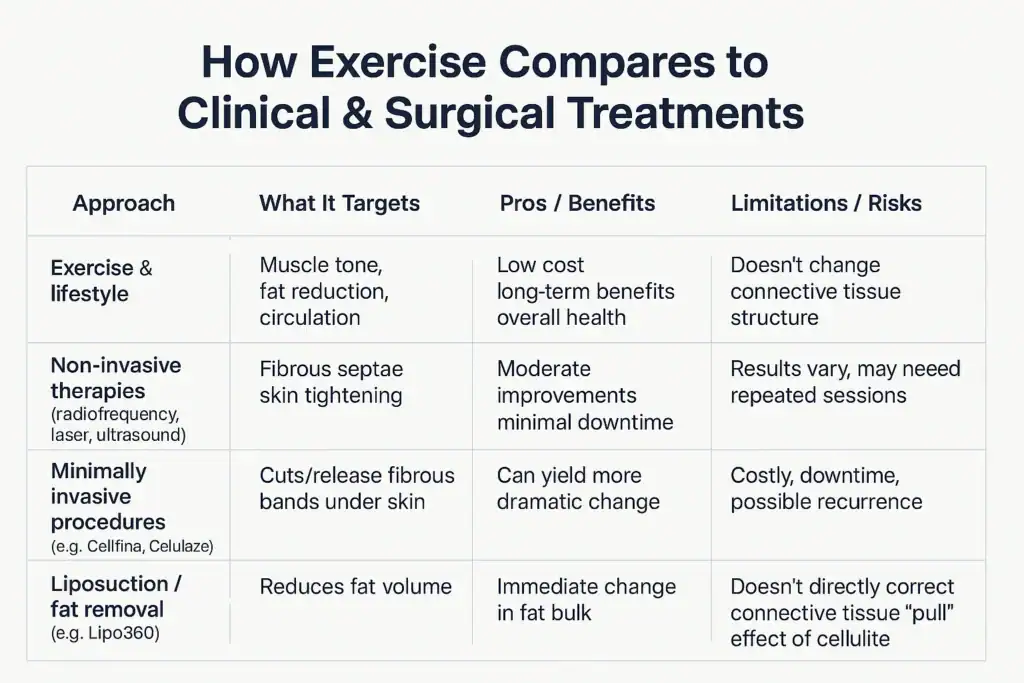How exercise compares to treatments from Lipo 360 Folkestone