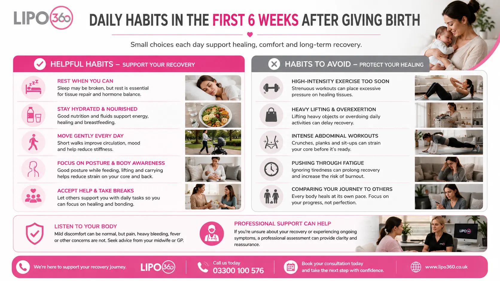What to Do (and Avoid) in the First 6 Weeks After Giving Birth To Avoid Diastasis Recti 3 First 6 Weeks After Giving Birth To Avoid Diastasis Recti Folkestone : Daily Habits in the First 6 Weeks After Giving Birth